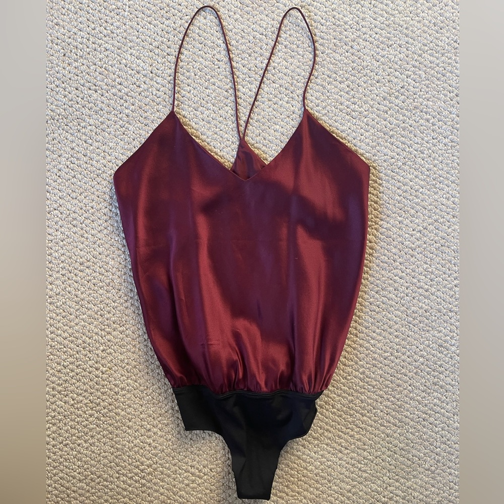 Alix NYC silk tank bodysuit